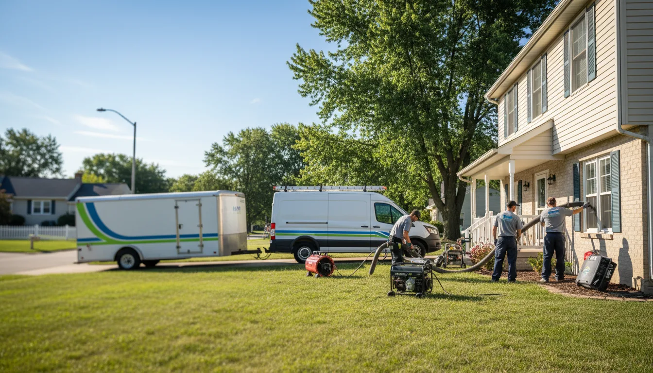 Flooded Basement Restoration And Cleanup With Repair in Mediapolis, IA near me